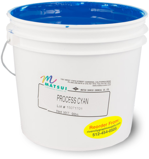 Matsui Process Cyan Plastic Bucket PNG Image