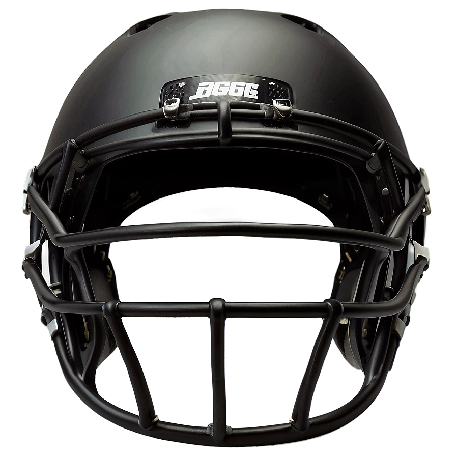 Matte Black Football Helmet Png 4 PNG Image