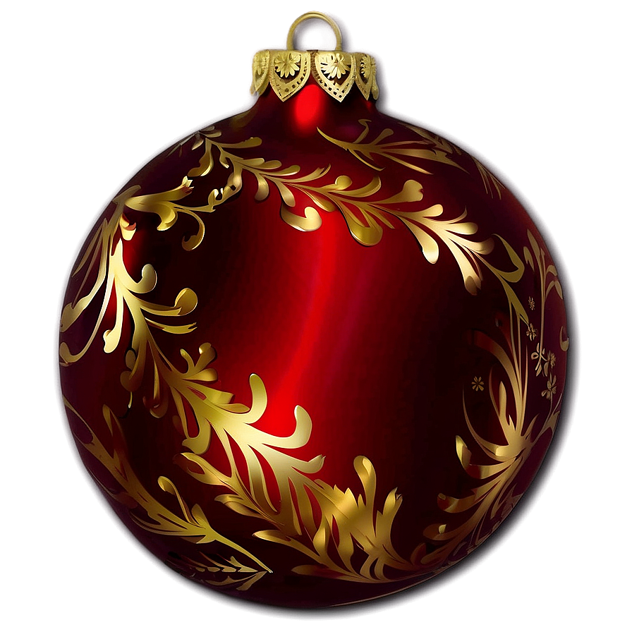 Matte Red Ornament Png 24 PNG Image