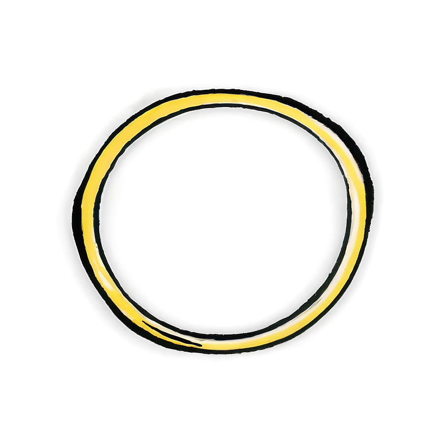 Matte Yellow Circle Visual Png Uva69 PNG Image