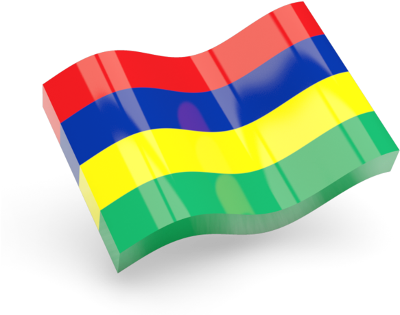 Mauritius Flag Waving PNG Image