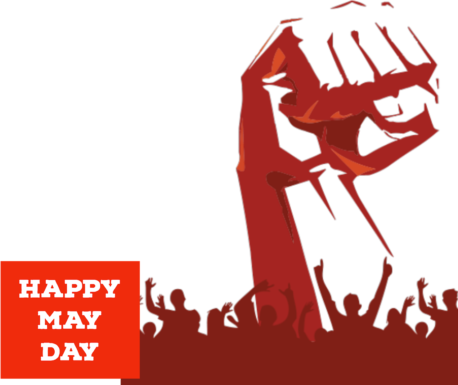 May Day Celebration Graphic PNG Image