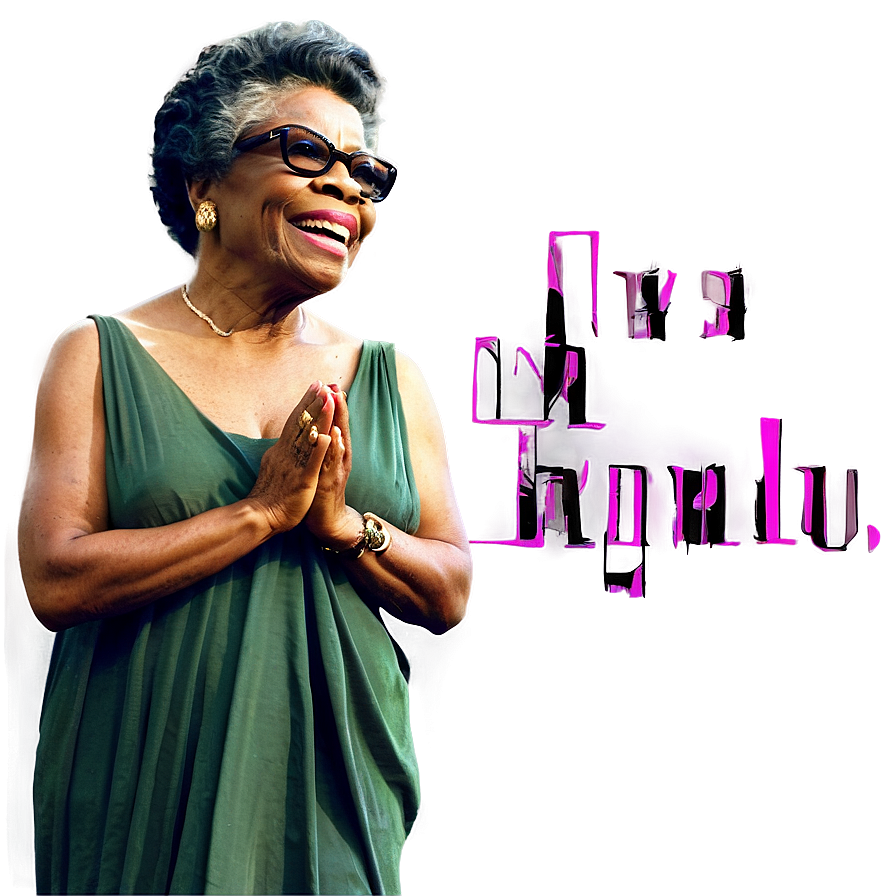 Maya Angelou A PNG Image