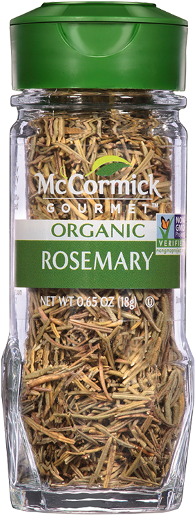 Mc Cormick Gourmet Organic Rosemary Jar PNG Image