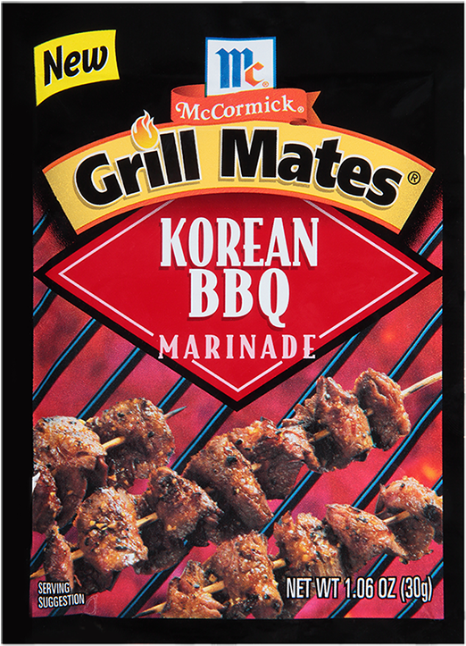 Mc Cormick Grill Mates Korean B B Q Marinade Packet PNG Image