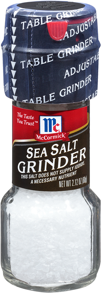 Mc Cormick Sea Salt Grinder Product Image PNG Image