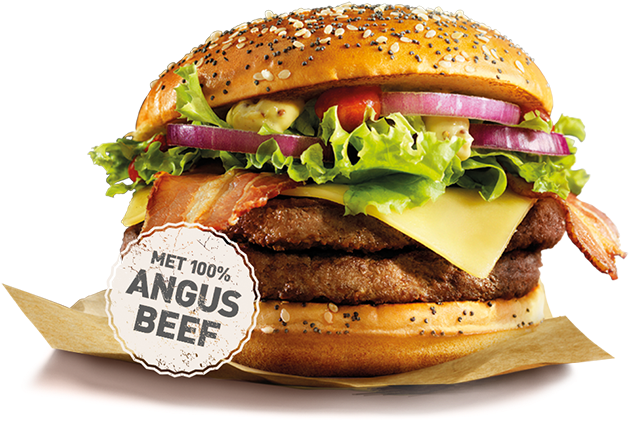 Mc Donalds Angus Beef Burger PNG Image