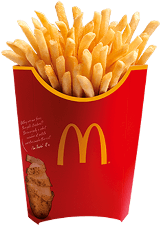 Mc Donalds French Fries Red Container PNG Image