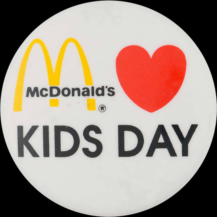 Mc Donalds Kids Day Logo PNG Image