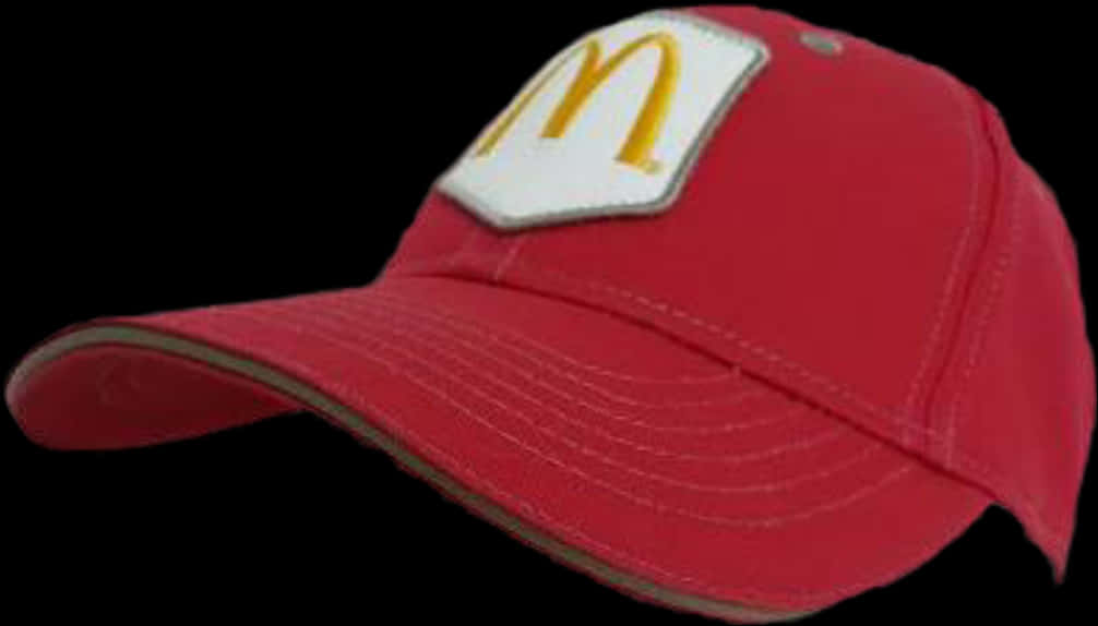 Mc Donalds Red Baseball Cap PNG Image