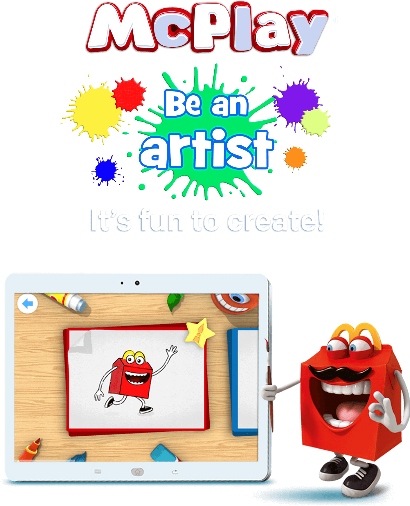 Mc Play Be An Artist Happy Meal Promotion PNG Image