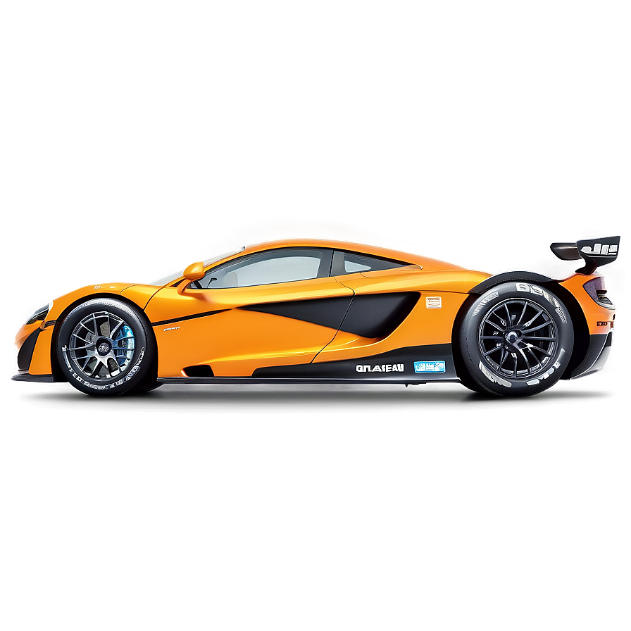 Mclaren Orange Racing Car Png Ncw90 PNG Image