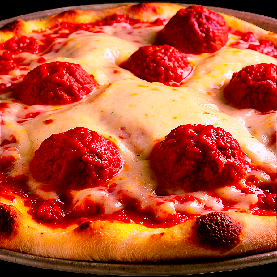 Meatball Marinara Pizza Png Hcv PNG Image