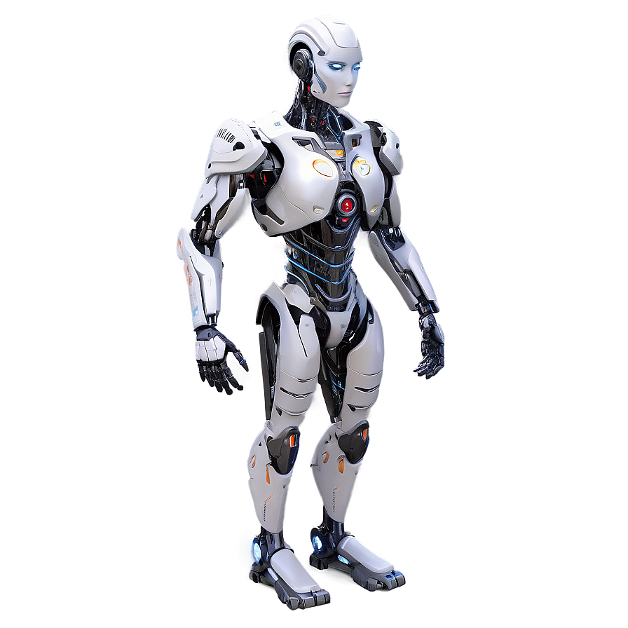 Mechanical Cyborg Png Sit PNG Image