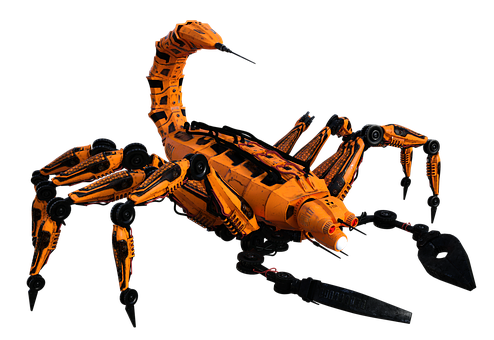 Mechanical Scorpio Robot Art PNG Image