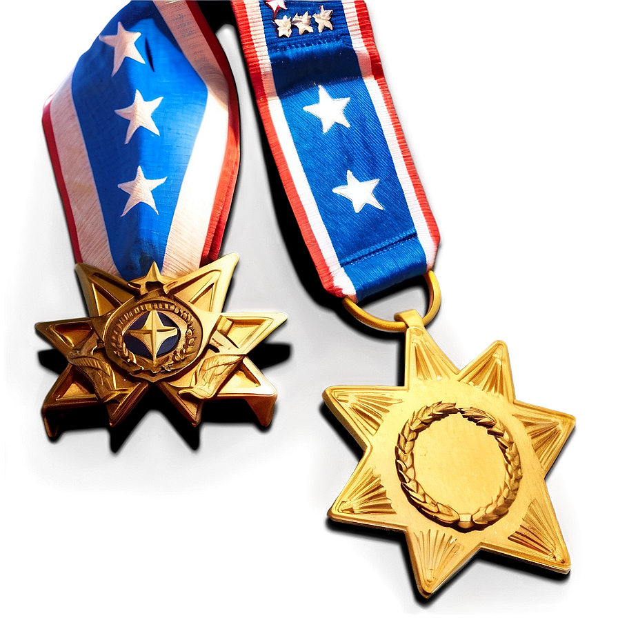 Medal Of Honor With Stars Png 24 PNG Image