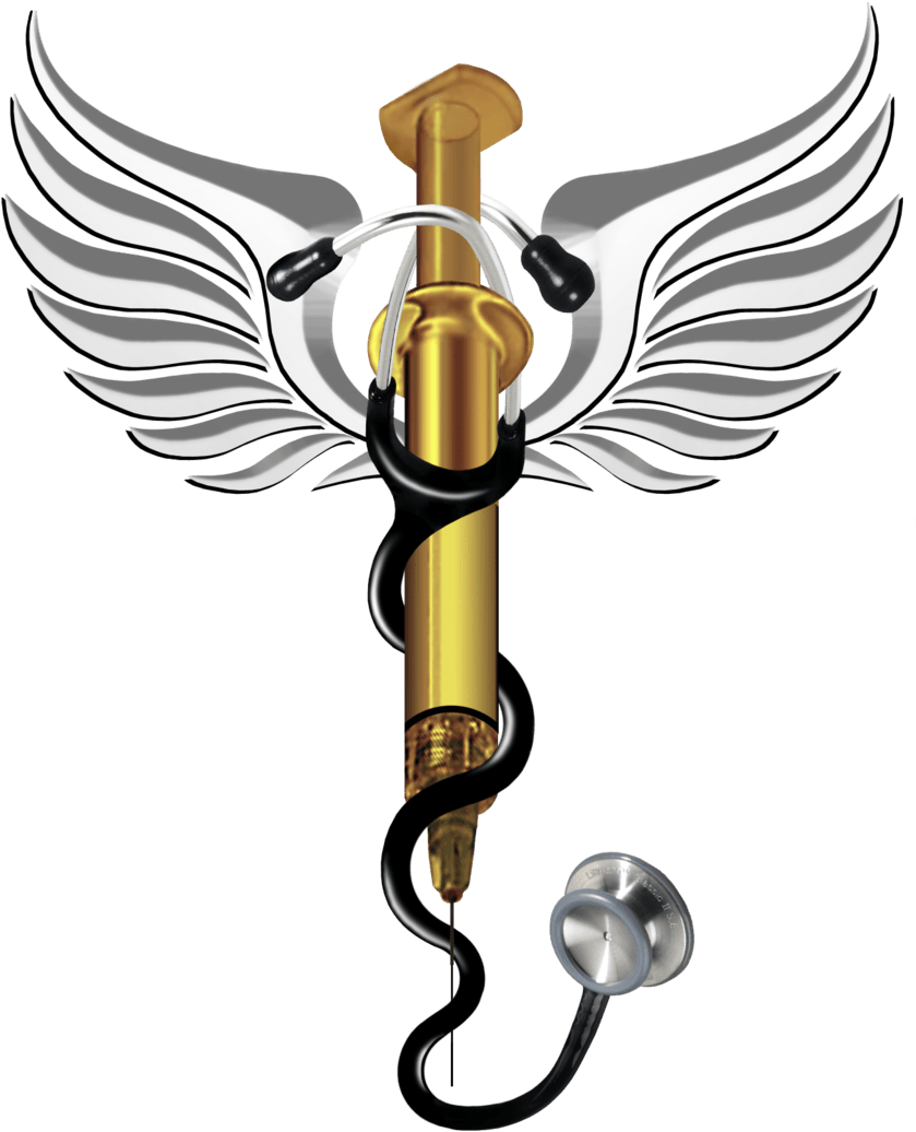 Medical Caduceus Stethoscope Symbol PNG Image