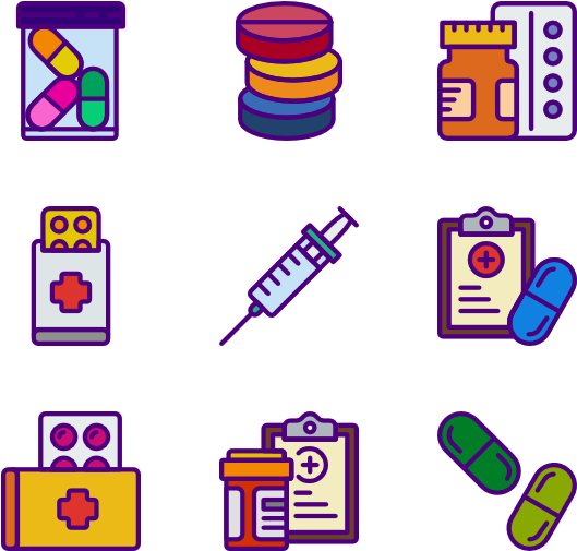 Medical Icons Collection PNG Image