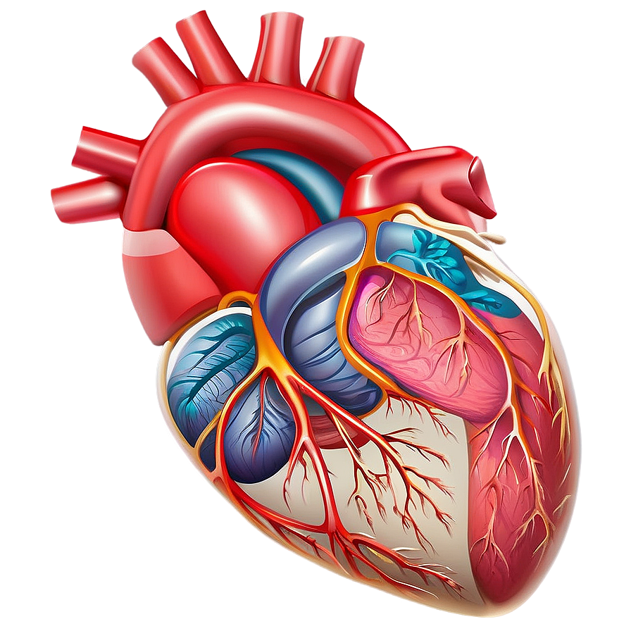 Medical Illustration Anatomical Heart Png Dmd13 PNG Image