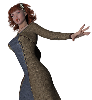 Medieval Fantasy Character3 D Render PNG Image