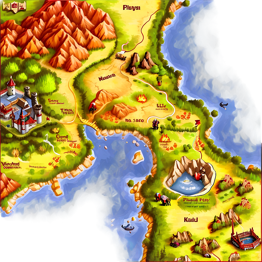 Medieval Kingdom Map Png 06242024 PNG Image