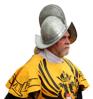 Medieval Knight Portrait PNG Image