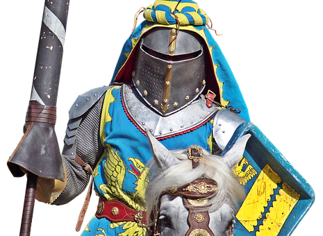 Medieval Knighton Horseback PNG Image