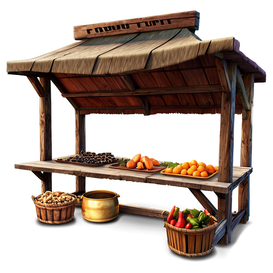 Medieval Market Stall Png 06232024 PNG Image