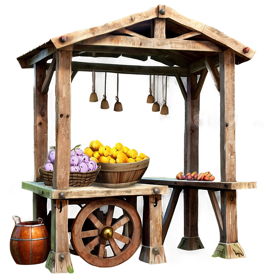 Medieval Market Stall Png 06232024 PNG Image