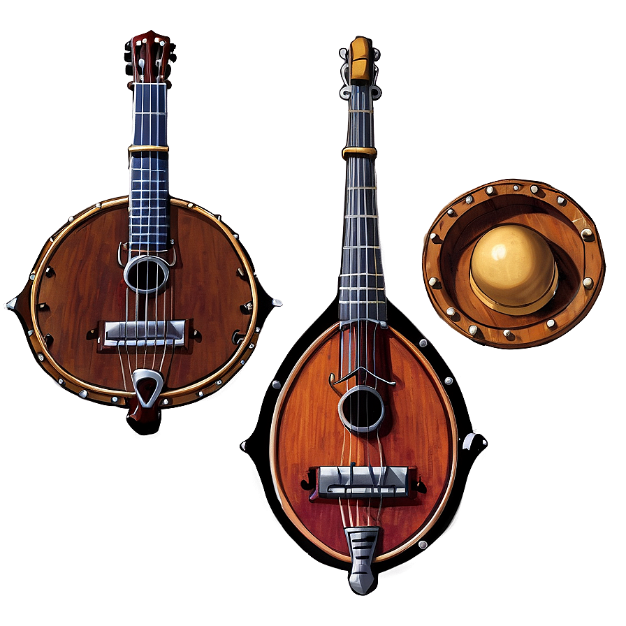 Medieval Minstrel Instruments Png 06232024 PNG Image