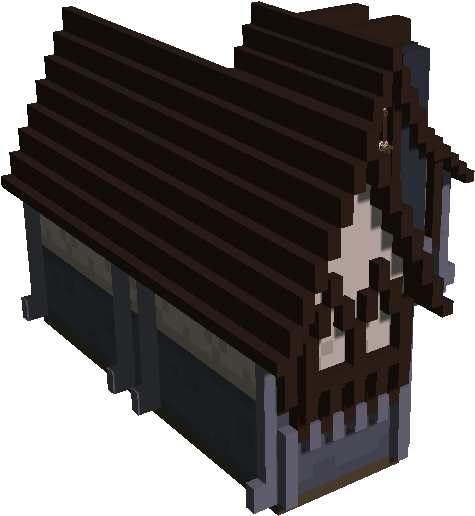 Medieval Pixel Art Inn PNG Image