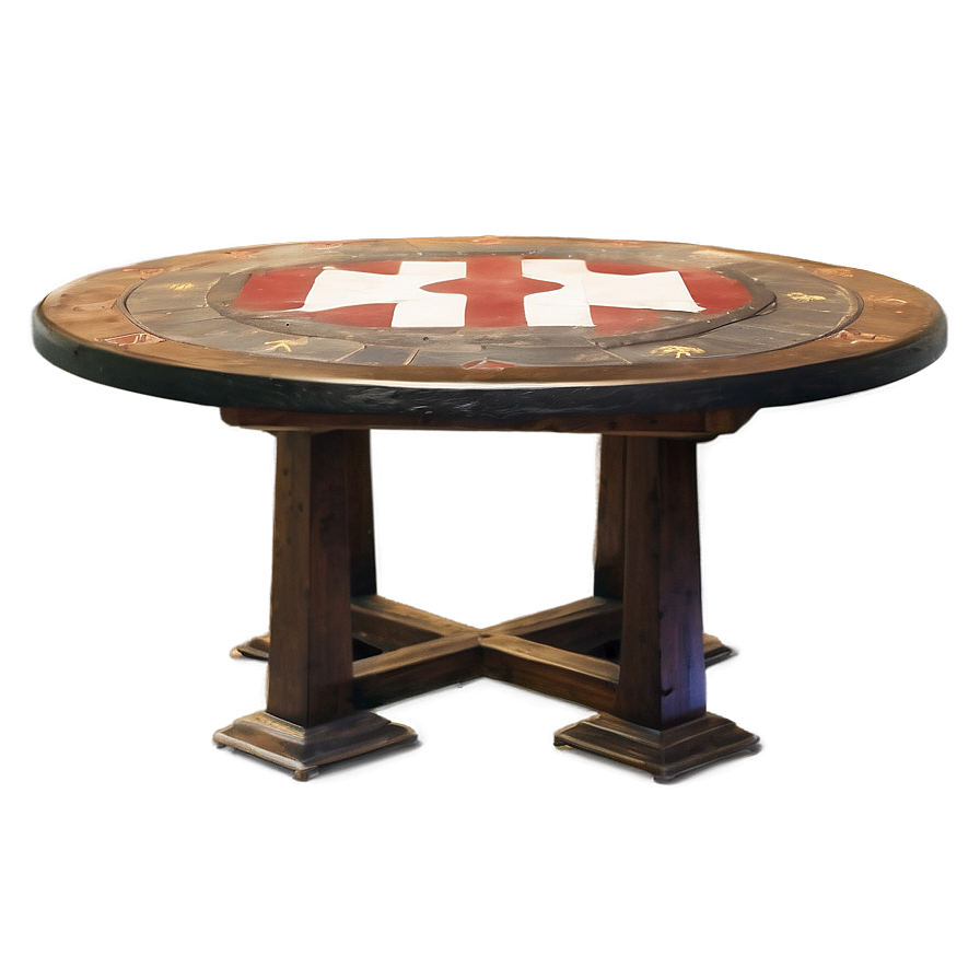 Medieval Round Table Recreation Png 06132024 PNG Image