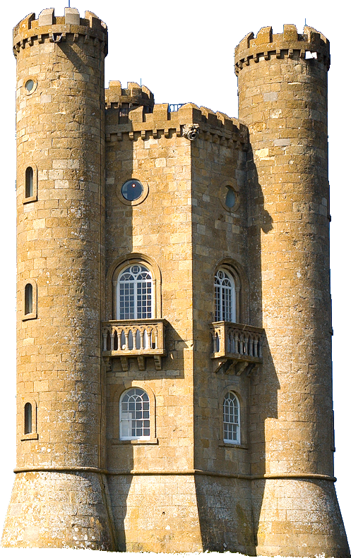 Medieval Stone Tower Structure PNG Image