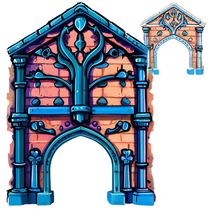 Medieval Temple Facade Png Xfy76 PNG Image