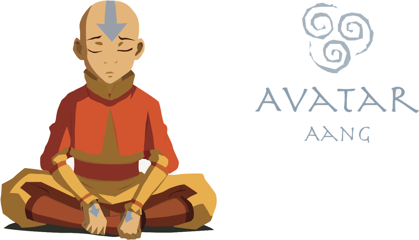 Meditating Avatar Aang PNG Image