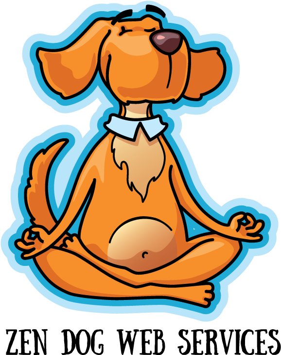 Meditating Cartoon Dog PNG Image