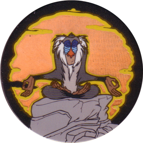 Meditating_ Mandrill_ Animated_ Character PNG Image