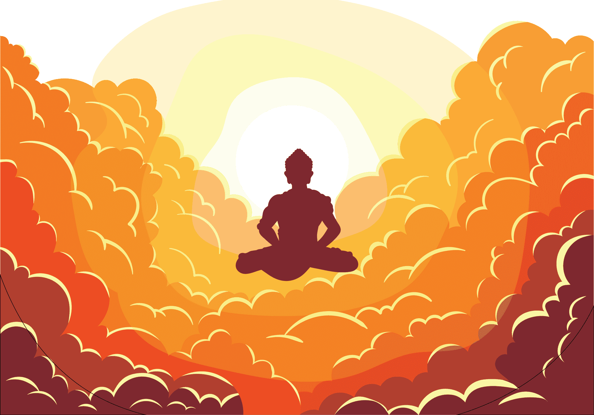 Meditation_at_ Sunrise PNG Image