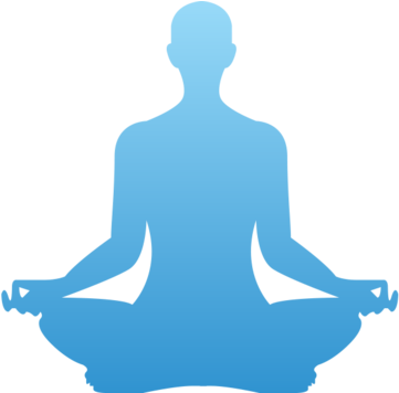 Meditation Silhouette Healing PNG Image