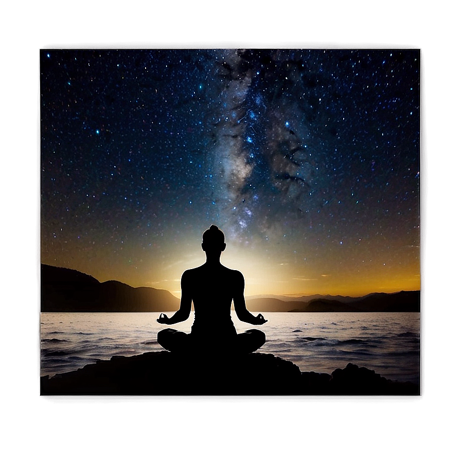 Meditation Under The Stars Png Jbr PNG Image