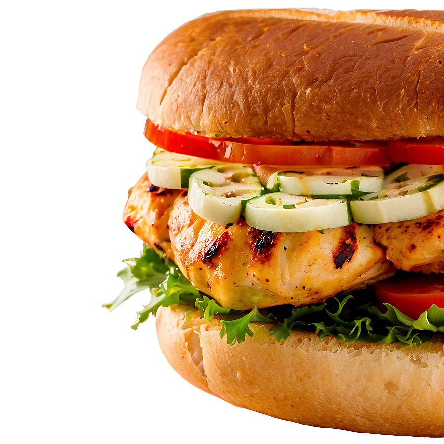 Mediterranean Chicken Sandwich Png 06132024 PNG Image