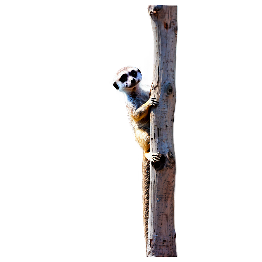 Meerkat Climbing Tree Png Spj PNG Image