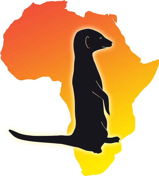 Meerkat Silhouette African Sunset PNG Image