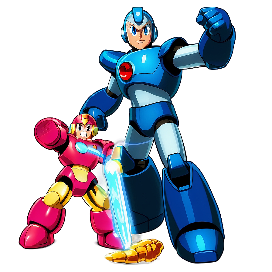 Mega Man And Guts Man Png Rtv PNG Image