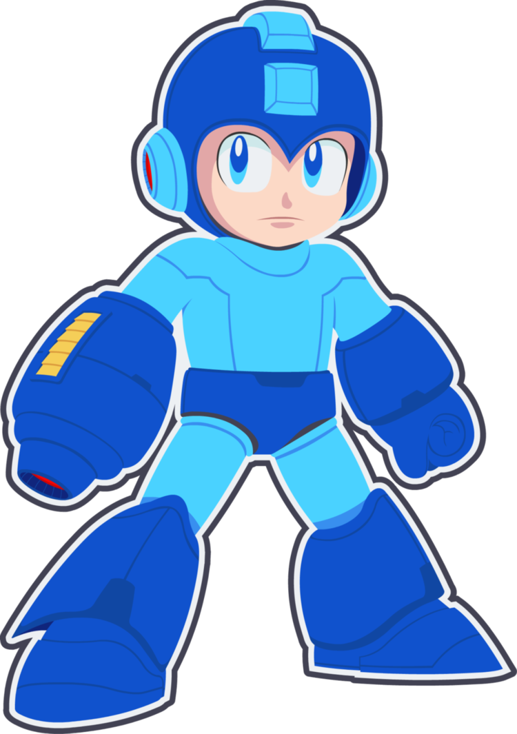 Mega Man Classic Pose PNG Image