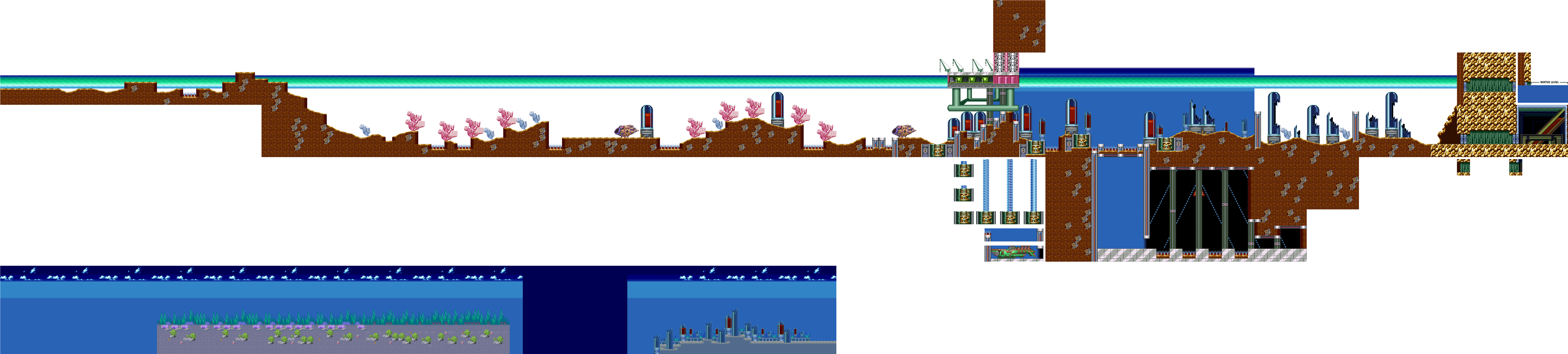 Mega Man Level Sprite Map PNG Image