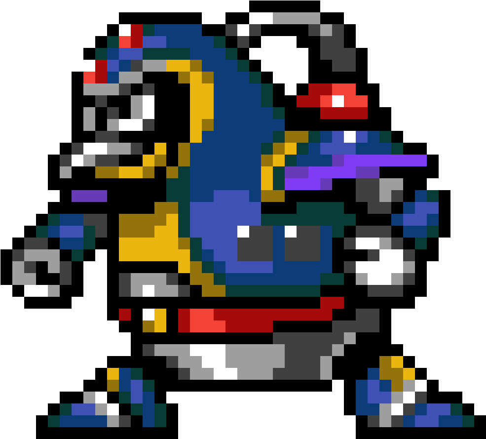 Mega Man Sprite Air Man Boss PNG Image