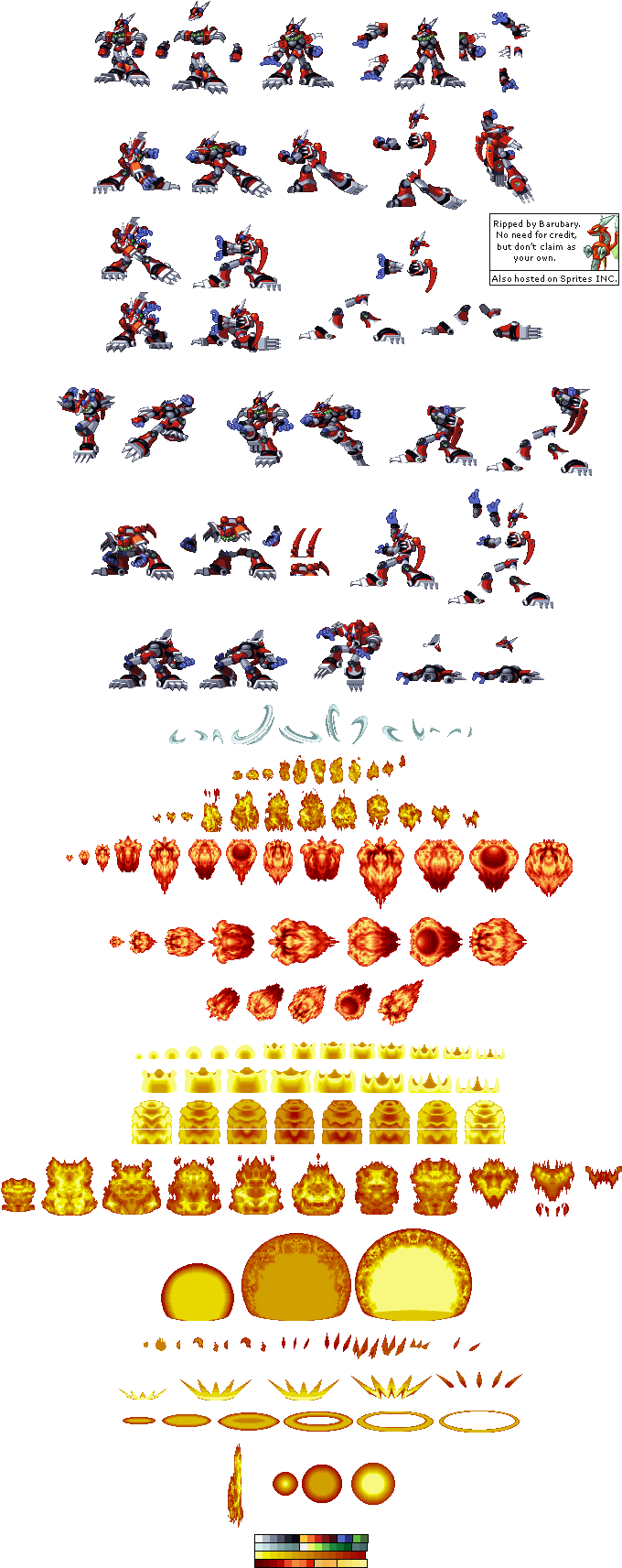 Mega Man X Sprite Sheet PNG Image