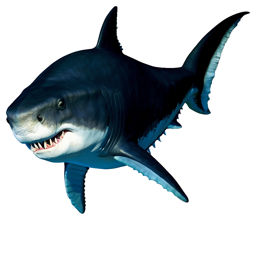 Megalodon Side View Png Tht30 PNG Image