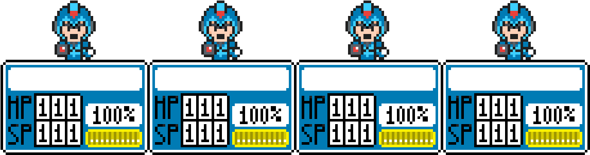 Megaman Sprite Animation Stages PNG Image